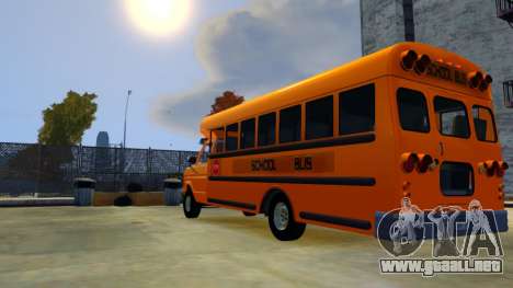 Ford Econoline E-350 1986 Autobús Escolar V.3 para GTA 4