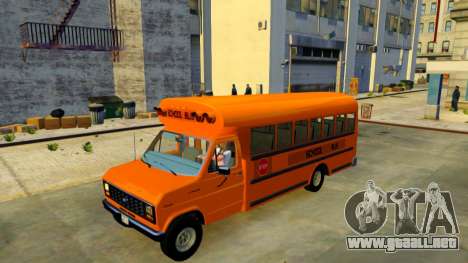 Ford Econoline E-350 1986 Autobús Escolar V.3 para GTA 4