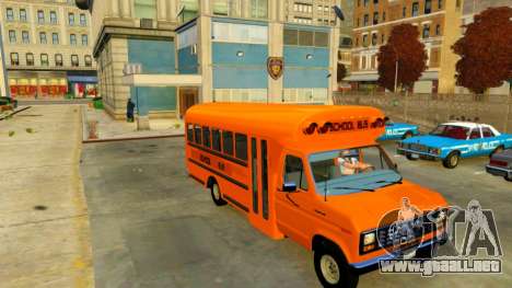 Ford Econoline E-350 1986 Autobús Escolar V.3 para GTA 4