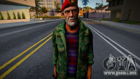 Bill en uniforme de Left 4 Dead para GTA San Andreas