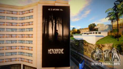 Herobrine Billboard para GTA San Andreas