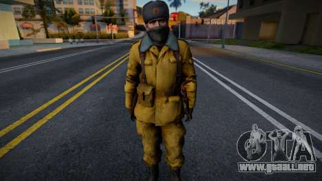 Soldado soviético con uniforme de invierno para GTA San Andreas