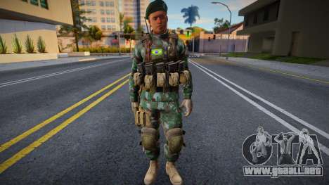 Soldado del Ejército Brasileño para GTA San Andreas