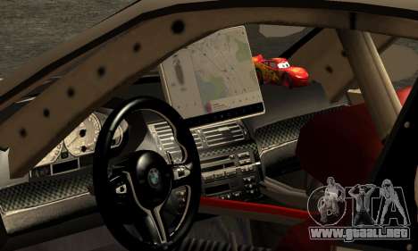 Motor Supra De vuelta al futuro Bmw M3 Gtr para GTA San Andreas