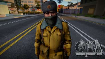 Soldado soviético con uniforme de invierno para GTA San Andreas