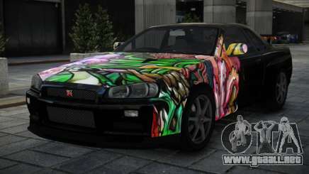 Nissan Skyline R34 GT-R V-Spec II Nur S2 para GTA 4