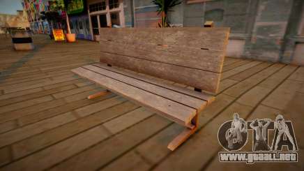 Banco de madera HD para GTA San Andreas