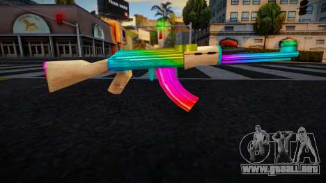 AK-47 Multicolor para GTA San Andreas
