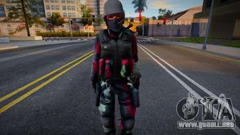 Urban (Camo Rojo) de Counter-Strike Source para GTA San Andreas