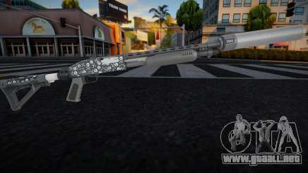Pump Shotgun (Bones Finish) v6 para GTA San Andreas