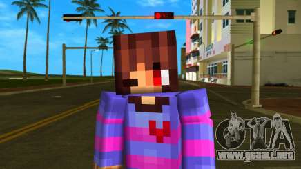 Steve Body Frisk Undertale para GTA Vice City