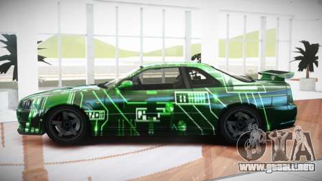 Nissan Skyline R34 GT-R V-Spec S4 para GTA 4