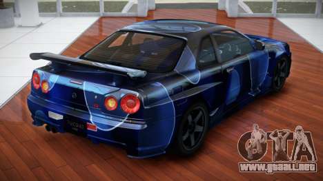 Nissan Skyline R34 GT-R V-Spec S6 para GTA 4