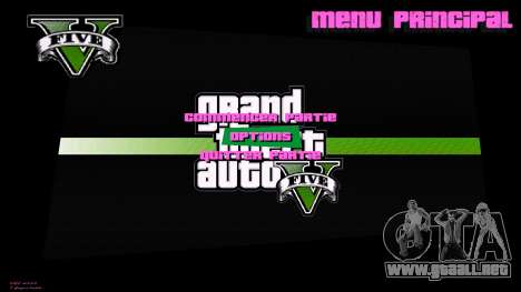 Nuevo menú y pantallas de carga al estilo de GTA para GTA Vice City
