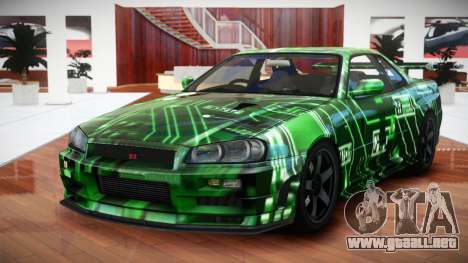 Nissan Skyline R34 GT-R V-Spec S4 para GTA 4