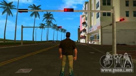 Tommy con camisa marrón para GTA Vice City