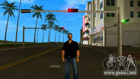 Tommy en camisa negra para GTA Vice City