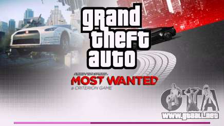 Menú al estilo de NFS Most Wanted 2012 para GTA Vice City