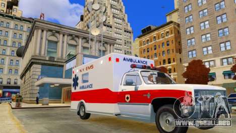 1986 Chevrolet Silverado Ambulancia para GTA 4