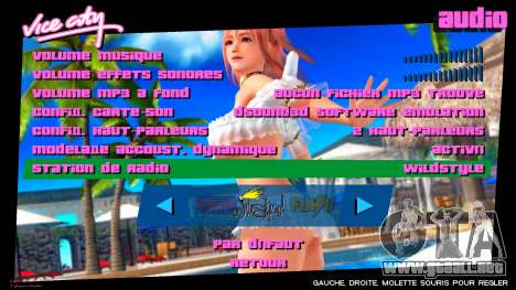 Girl from DOA Menu para GTA Vice City