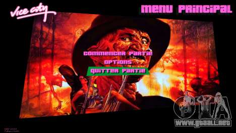 Freddy Krueger Menu para GTA Vice City