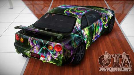 Nissan Skyline R34 X GT-R S8 para GTA 4