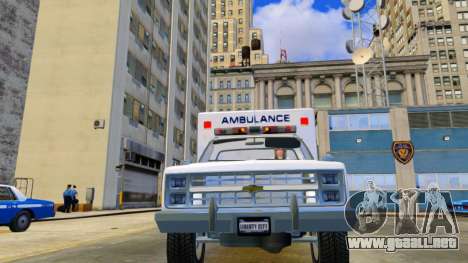 1986 Chevrolet Silverado Ambulancia para GTA 4