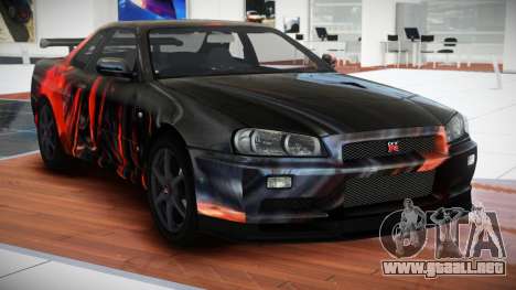 Nissan Skyline R34 X GT-R S6 para GTA 4