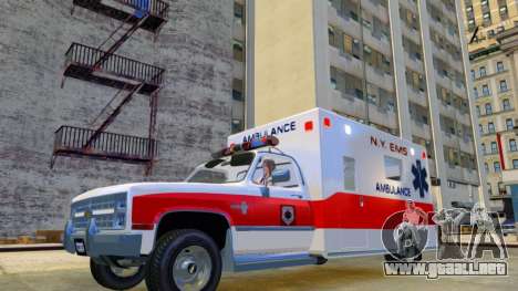 1986 Chevrolet Silverado Ambulancia para GTA 4