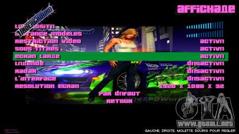 NFS: Underground Background para GTA Vice City