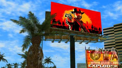 RDR 2 Billboard para GTA Vice City