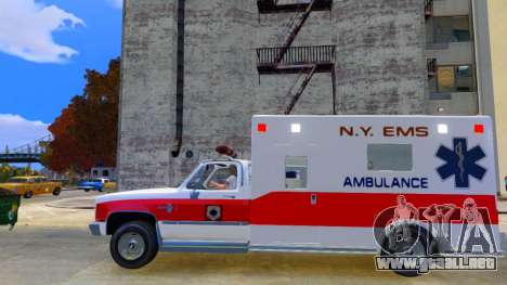 1986 Chevrolet Silverado Ambulancia para GTA 4