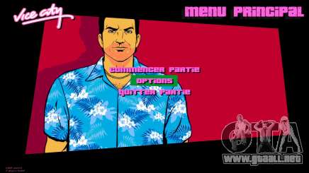 Tommy Artwork Menu HD para GTA Vice City