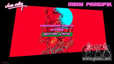 Hotline Miami Menu HD v9 para GTA Vice City