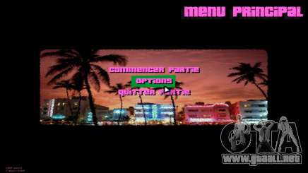 Miami menu mod para GTA Vice City