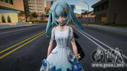 Hatsune Miku Cosplay Faruzan Genshin Impact para GTA San Andreas