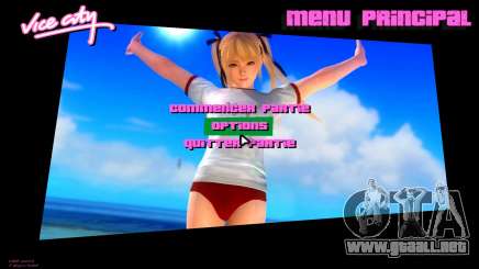 Marie Rose from DOA Menu para GTA Vice City