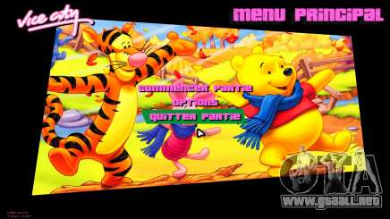 Menú de Winnie the Pooh para GTA Vice City