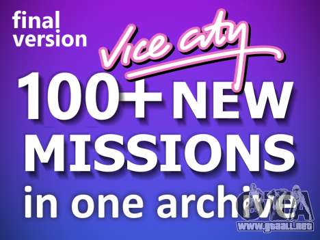 Vice City Big Mission Pack (final) para GTA Vice City