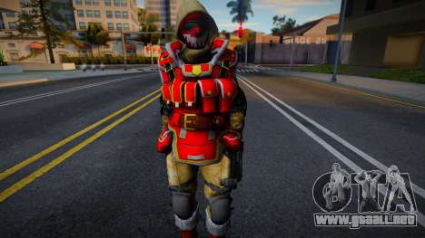 War Face New year Skin v6 para GTA San Andreas