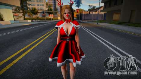 DOAXFC Tina Armstrong - FC Christmas Dress v2 para GTA San Andreas