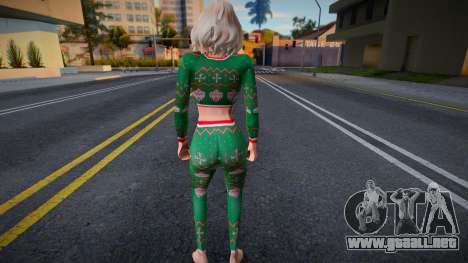 Una niña con un atuendo navideño para GTA San Andreas