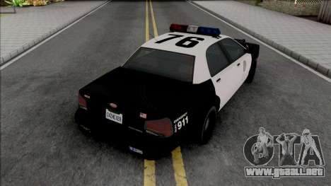 Vapid Stanier Police Cruiser para GTA San Andreas