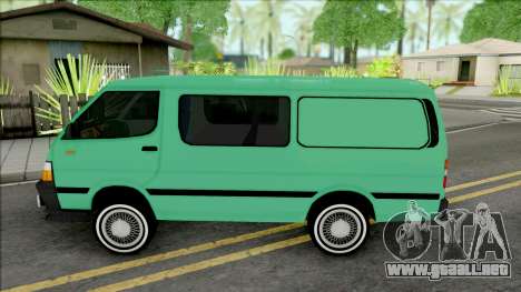 Toyota Hiace Etiket para GTA San Andreas