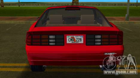 Chevrolet Camaro Z28 T-Top 86 para GTA Vice City
