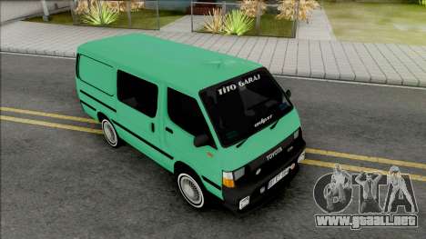 Toyota Hiace Etiket para GTA San Andreas