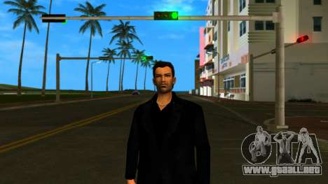 Tommy Vercetti con traje negro para GTA Vice City