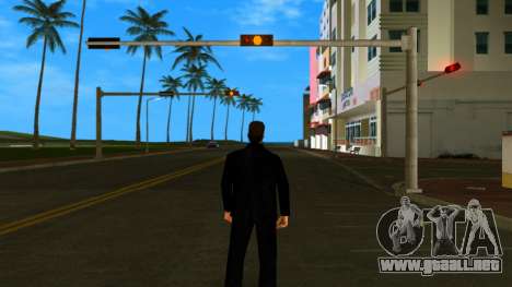 Tommy Vercetti con traje negro para GTA Vice City