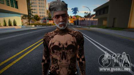 Hombre con tatuajes (viejo gángster) para GTA San Andreas