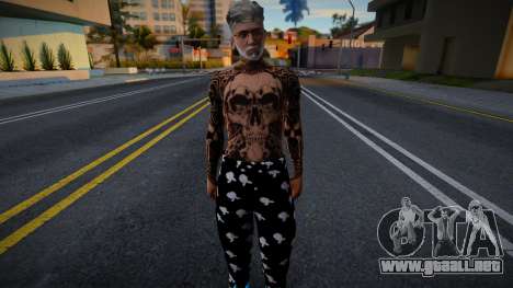 Hombre con tatuajes (viejo gángster) para GTA San Andreas